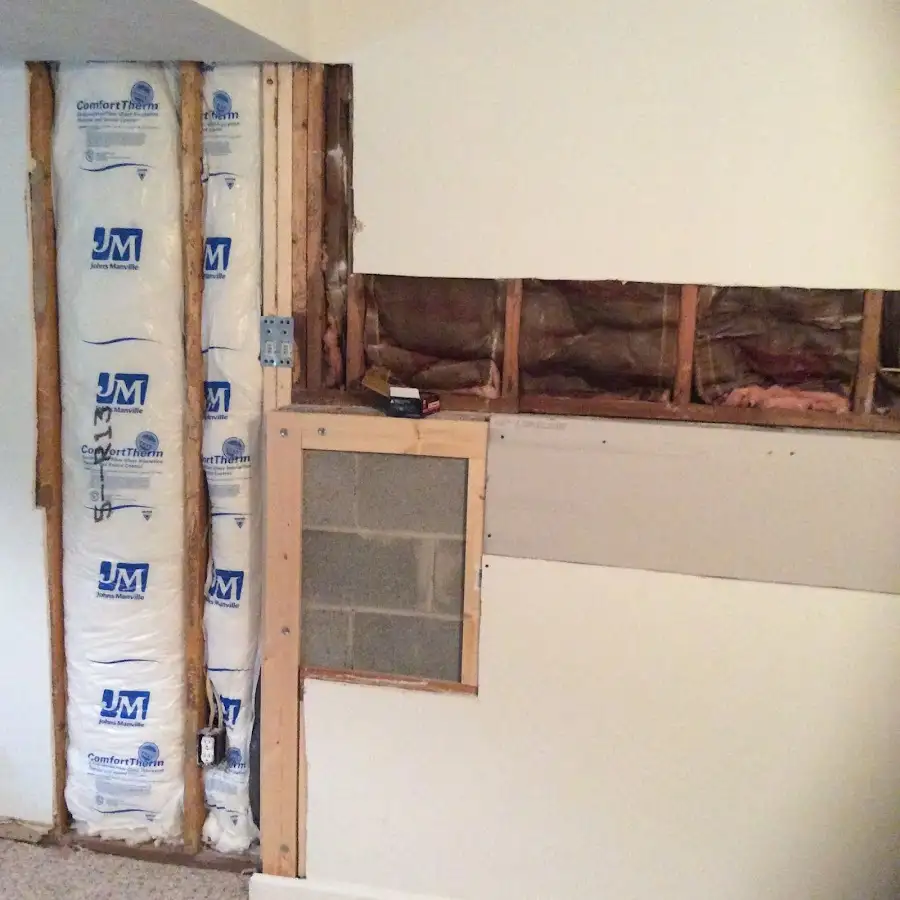 Wall insulation replacement during Contents Cleaning & Restoration in Woodcrest